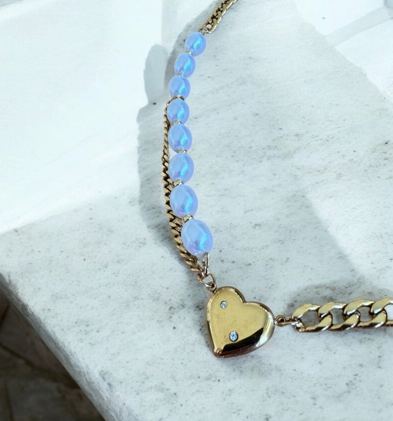 Halskette | Chain & Pearl