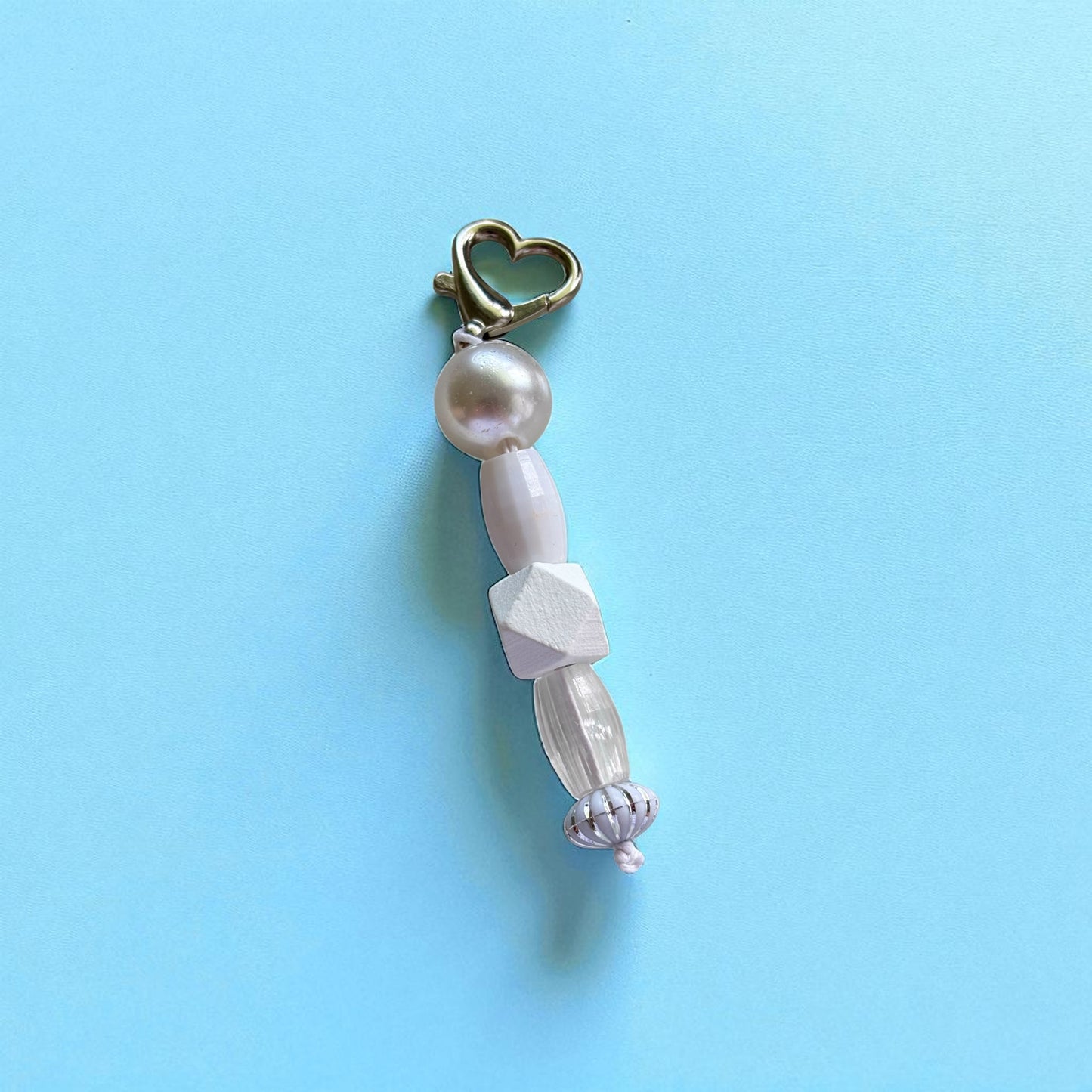 Schlüsselanhänger | Pearl Heart Charm
