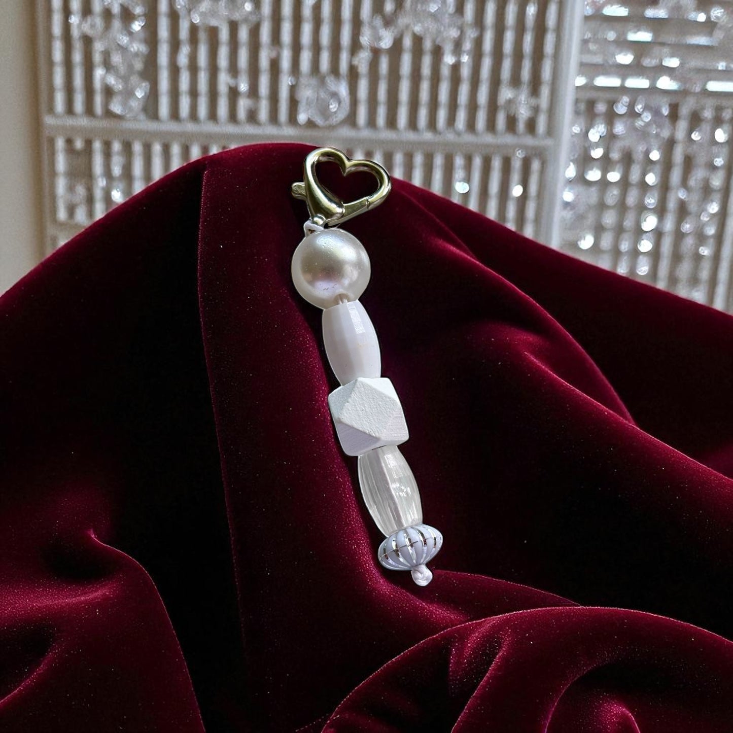 Schlüsselanhänger | Pearl Heart Charm