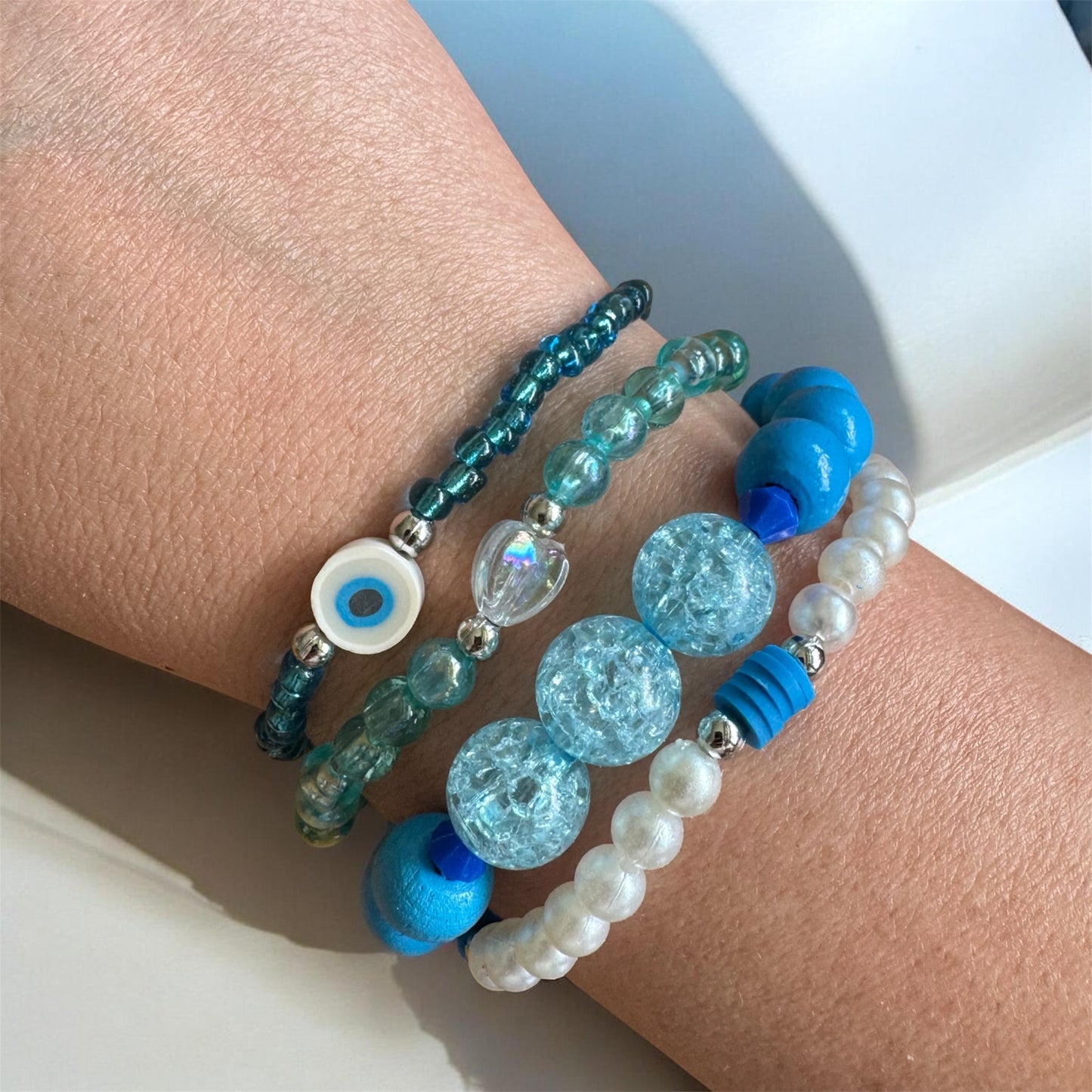 Perlenarmband Set | 4-Teilig