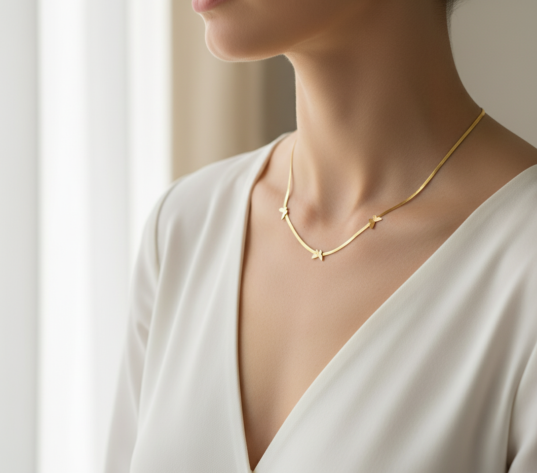 Halskette | Trio Butterfly Grace