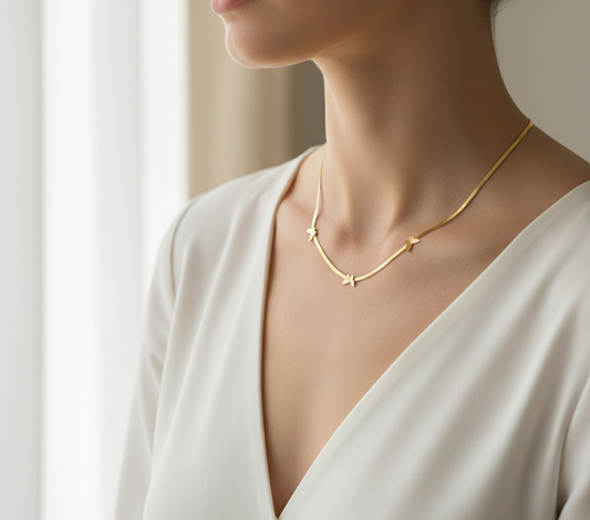 Halskette | Trio Butterfly Grace