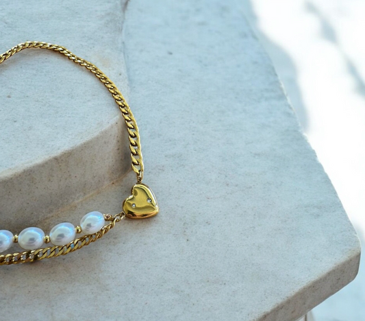 Halskette | Chain & Pearl