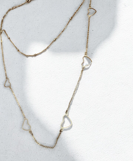 Halskette | Golden Hearts