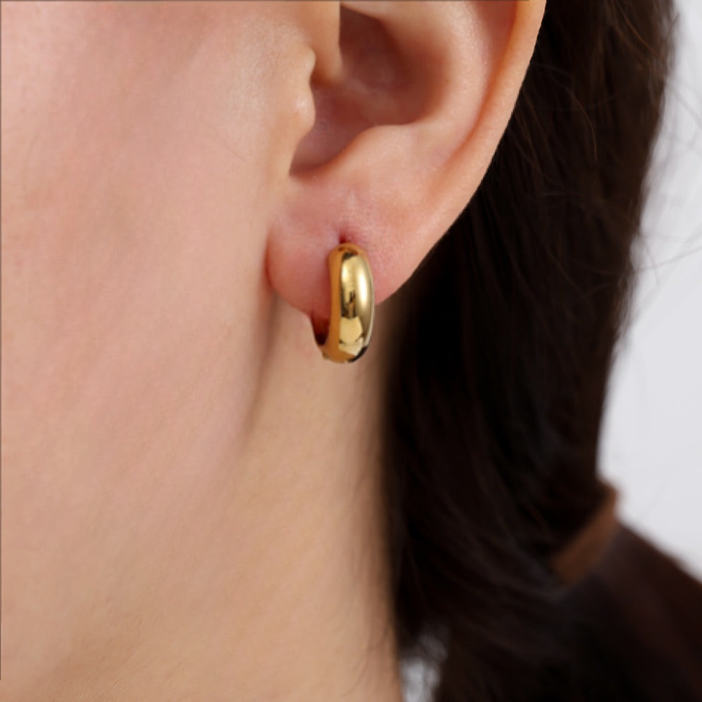 Creolen Gold Damen – Ohrreifen aus Edelstahl 316L | Jeweloire