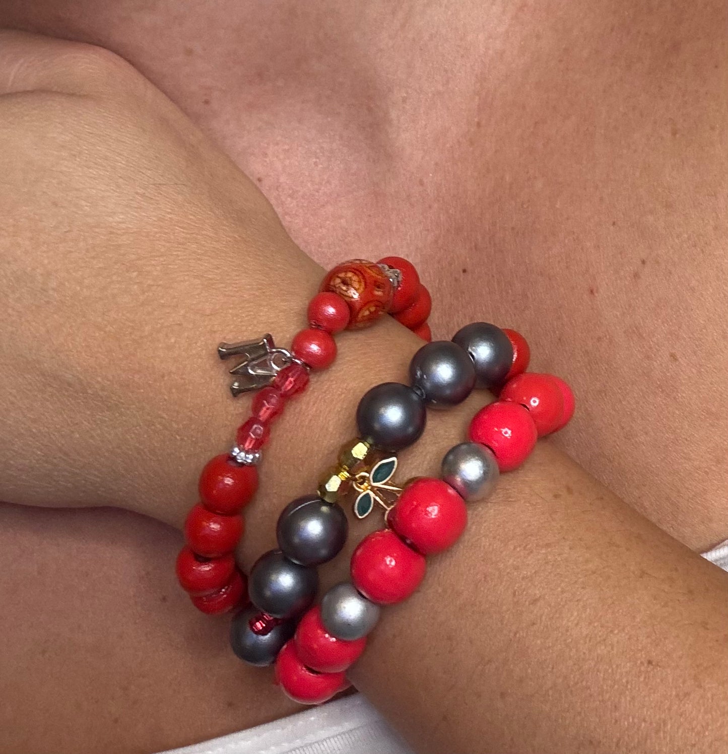 Perlenarmband Set | Cherry