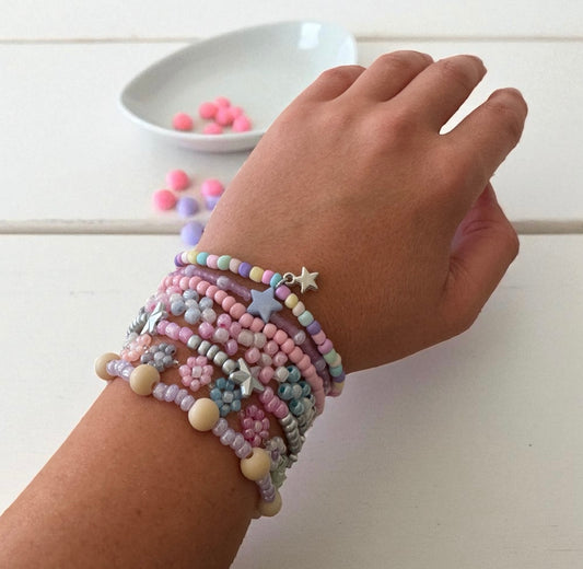 Perlenarmband Set | Flower Power