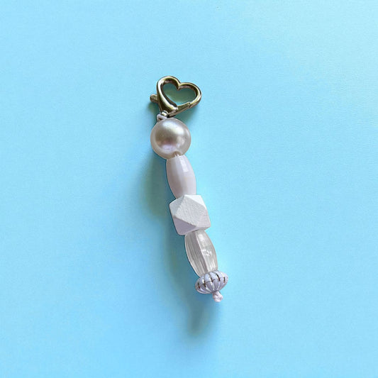 Schlüsselanhänger | Pearl Heart Charm
