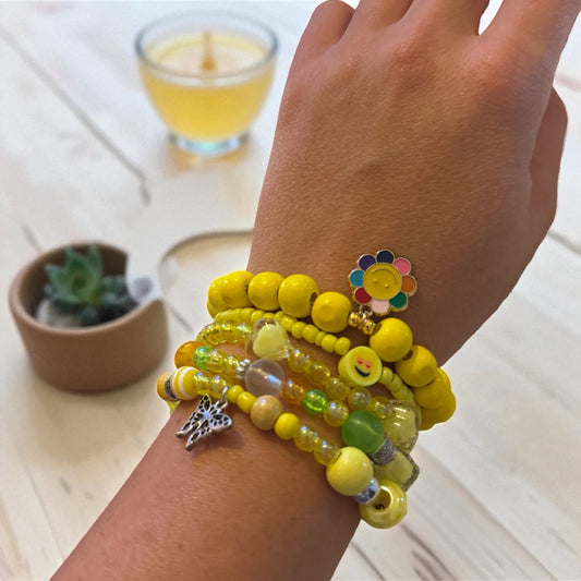 Perlenarmband Set | Sunshine